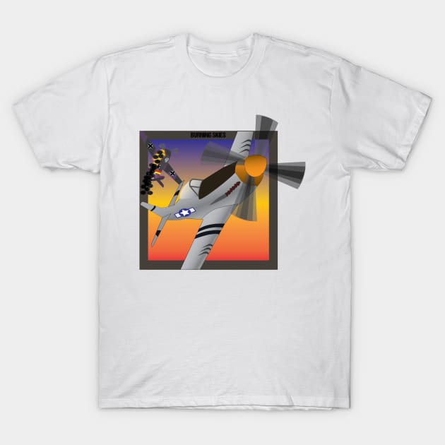 P-51Mustang vs FW 190 T-Shirt by d2hills21